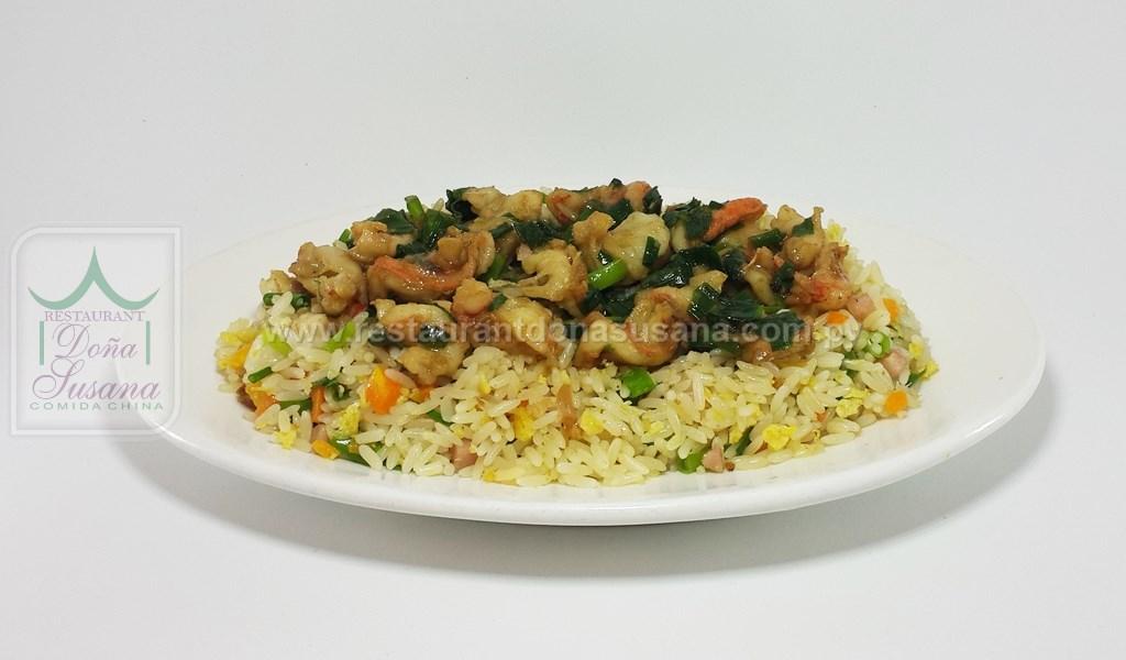 Arroz Frito con Camarones