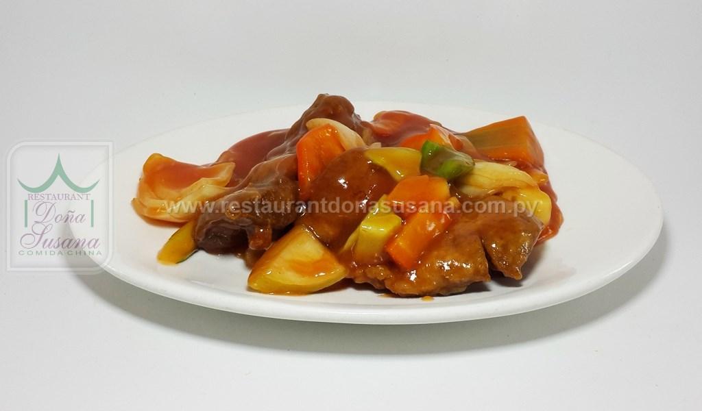 Pollo Frito Agridulce