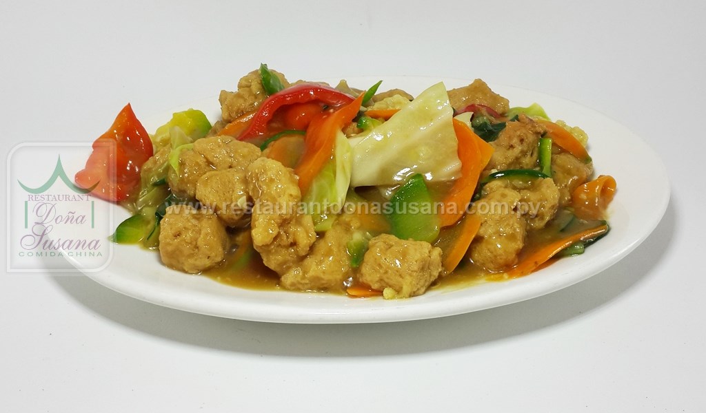 Carne de Soja con Verduras